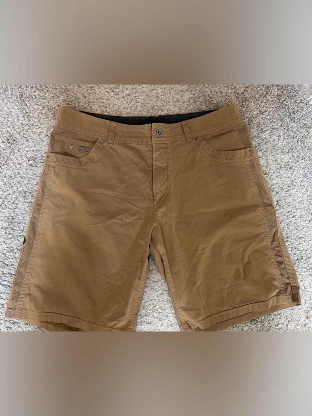 Kuhl Men's Cargo Shorts in Khaki Brown - Picture 2 of 5